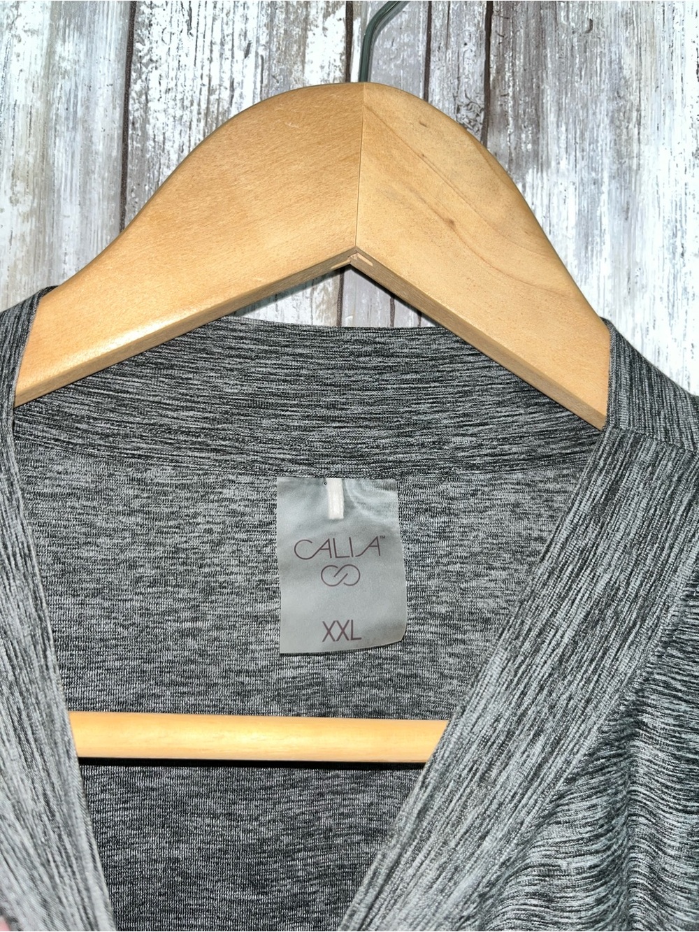 Calia by Carrie Underwood Gray Cropped Muscle Tank XXL Sleeveless Athletic Top - Picture 4 of 5